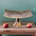 میوه خوری لورنزا قاب لانا مرمر (طلایی)